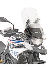 Specific sliding wind-screen Givi Airflow for BMW F 750 GS (18-) [fitting kit included] transparent