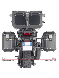 Specific pannier holder PL ONE-FIT for Trekker Outback MONOKEY® CAM-SIDE configuration Harley Davidson Pan America 1250 (21)