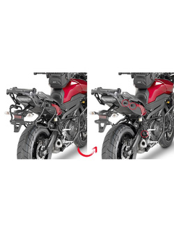 Specific rapid release side case holder for MONOKEY® cases Yamaha MT-09 Tracer (15 > 17)