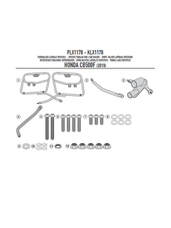 Pannier holder Givi for V35/ V37 Monokey® side cases for Honda CB 500 F (19-)