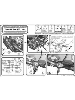 Specific engine guard Givi for Yamaha TDM 900 (02 > 13) Specific engine guard Givi for Yamaha TDM 900 (02 > 13)