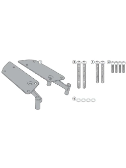 Specific Kappa rear rack for Monolock® top-case for Yamaha Tricity 125-155 (14-)
