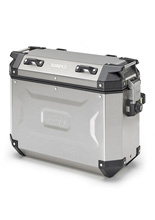 Right side-case Kappa K'FORCE 48 ltr, in brushed aluminum
