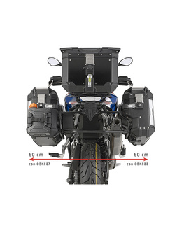 Stelaż kufrów bocznych asymetrycznych Trekker Outback Monokey Cam-Side GIVI PL One-Fit BMW F 900 GS (24-) [mocowany za pomocą adaptera]