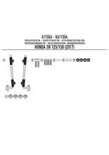 Fitting kit GIVI for 1117A screen Honda SH 125i - 150i [17-19]