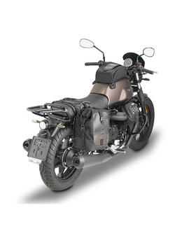 Sakwy boczne tekstylne Givi Corium CRM102 montowane na stelażach Remove-X [pojemność: 2 x 16 l] czarno-brązowe