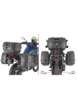 Specific pannier holder Givi PL ONE-FIT for Trekker Outback Monokey® Cam-Side for Triumph Tiger 1200 GT (22-)