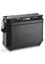 Side case aluminium black matt right Givi Trekker Outback 37 L