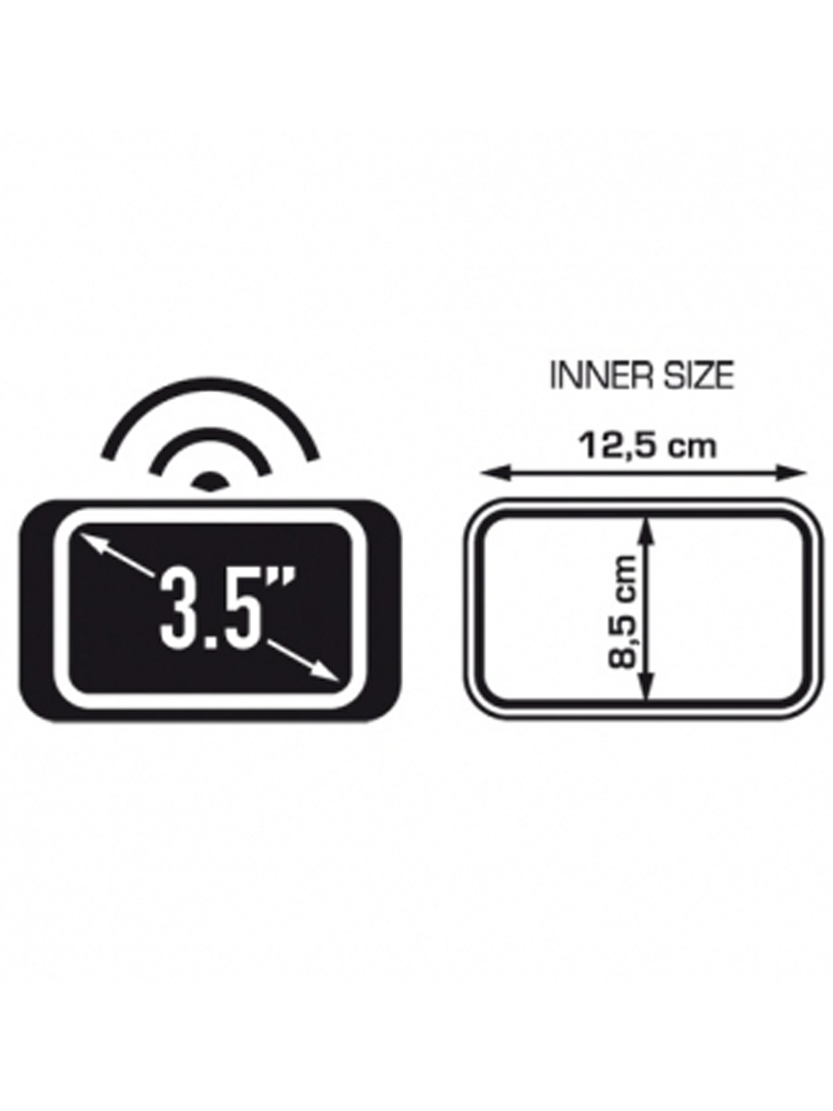 Motocyklowy uchwyt Kappa KS953 na nawigację 3,5 cala.