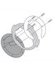 Mocowanie GIVI BF09 do tankbagów Tanklock, TanklockED Ducati Monster 696/ 796/ 1100 [08-14]/ Evo [11-12]