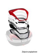 Painted cover GIVI CV47R300 for top case V47/ 56 Monokey®  [Red]