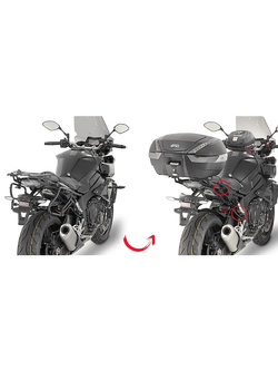 Specific rapid release side case holder for V35, V37 MONOKEY® SIDE cases for Yamaha MT-10 (16-21) 