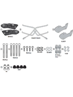 GIVI specific holder Remove-X for Benelli Leoncino 500/ Leoncino 500 Trail (17-21)