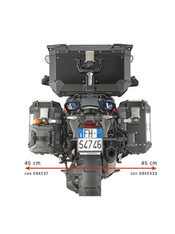 Stelaż GIVI PL ONE-FIT pod asymetrzyczne kufry boczne Trekker Outback Monokey® Cam-Side do Benelli TRK 702/ X (23-) Stelaż GIVI PL ONE-FIT pod asymetrzyczne kufry boczne Trekker Outback Monokey® Cam-Side do Benelli TRK 702/ X (23-)