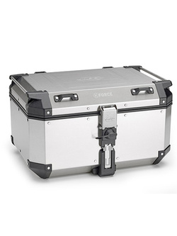 Kufer centralny Kappa Monokey K'Force aluminiowy, srebrny [pojemność: 58l]