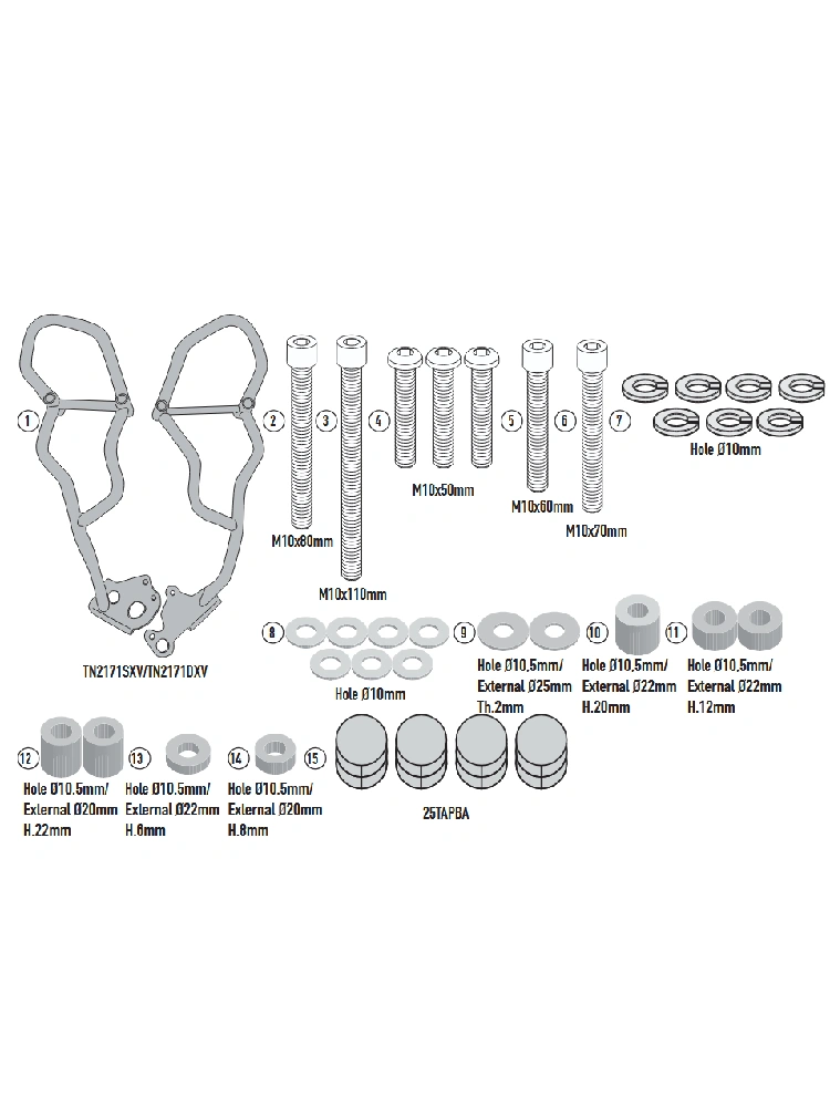 Gmole silnika Kappa Yamaha Tracer 9/ GT/ GT+ (25-) czarne