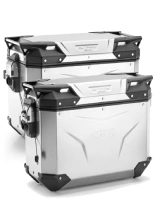 Zestaw kufrów bocznych GIVI Trekker Outback Evo Smart 48/37 aluminiowych, anodyzowanych [z 5 wkładkami SLR; poj.: prawy 48l, lewy: 37l]