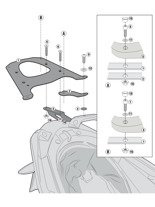 Specific rear rack for MONOLOCK® top case for BMW C 600 Sport (12-15)