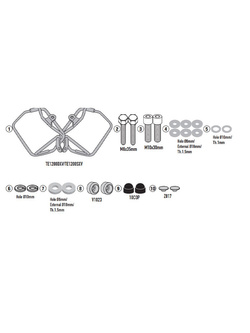 Specific holder for Easylock side bags, or soft side bags GIVI Benelli Leoncino 500 (17-21)