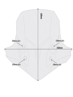 Szyba motocyklowa Givi do Hondy CB 500 X (19-23) przyciemniana