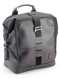 Side bags GIVI Corium CRM102 with saddle strap CRM105 black/ brown [volume: 2 x 16 lt]