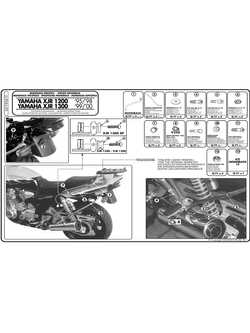 Rear rack for MONOKEY® or MONOLOCK® top-case for Yamaha XJR 1300 (98-02) i XJR 1200 (95-99) Rear rack for MONOKEY® or MONOLOCK® top-case for Yamaha XJR 1300 (98-02) i XJR 1200 (95-99)