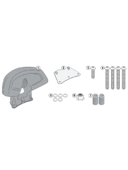 Specific Kappa backrest for Yamaha Tricity 125-155 (14-)