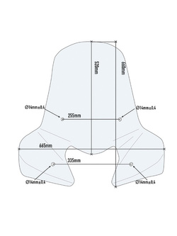 Specific Givi screen for Honda SH 300i (07-14), Vision 50 (11-20), Vision 110 (11-) / Yamaha D'elight 125 (17-20) transparent Specific Givi screen for Honda SH 300i (07-14), Vision 50 (11-20), Vision 110 (11-) / Yamaha D'elight 125 (17-20) transparent