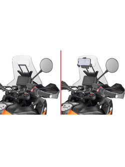 Fairing upper bracket Kappa to install KS920M, KS920L, KS95KIT and GPS-Smartphone holder for KTM 890 Adventure (23-)