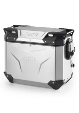 Kufer boczny GIVI Trekker Outback Evo 37 aluminiowy, srebrny [na lewą stronę; pojemność: 37 litrów]