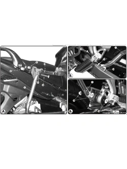 Holder GIVI for Monokey®, Retro Fit side-cases Suzuki GSX 1250 F (10-16)