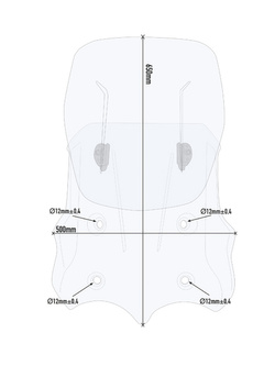 Szyba regulowana Airflow przezroczysta GIVI MOTO GUZZI V85 TT (19 > 21)