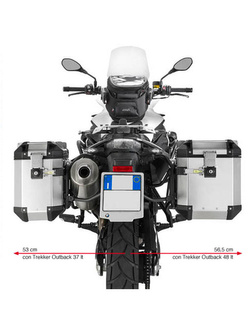 Specific pannier holder for Trekker Outback MONOKEY® CAM-SIDE for BMW F 650 GS / F 800 GS (08-17), F 700 GS (13-17)