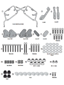 Stelaż kufrów bocznych Monokey Side Kappa Suzuki V-Strom 1050 (20-)