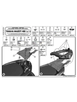 Specific rear rack for MONOKEY® top case for Yamaha FJR 1300 (01 > 05)