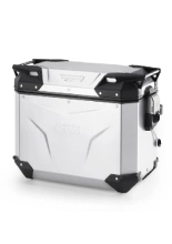Kufer boczny GIVI Trekker Outback Evo 37 aluminiowy, srebrny [na lewą stronę; pojemność: 37 litrów]