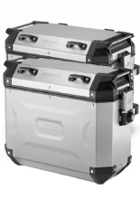 Kufer boczny aluminiowy GIVI Trekker Outback Evo srebrny, lewy [poj.: 48 l]