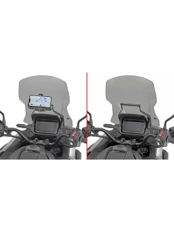 Fairing upper bracket Givi to be mounted behind the windshield to GPS-Smartphone holder for Honda XL 750 Transalp (23-)