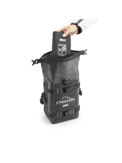 Waterproof cylinder seat bag GIVI EA114CM Easy-T Range [capacity: 30 ltr] grey