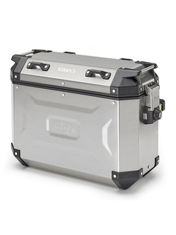 Right side-case Kappa K'FORCE 48 ltr, in brushed aluminum