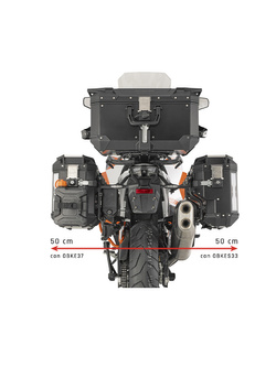 Specific pannier holder Givi PL One-Fit for Trekker Outback Monokey® Cam-Side cases for Honda XL 750 Transalp (23-) Specific pannier holder Givi PL One-Fit for Trekker Outback Monokey® Cam-Side cases for Honda XL 750 Transalp (23-)