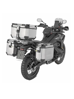 Kufer boczny GIVI Trekker Outback Evo 37 aluminiowy, srebrny [na lewą stronę; pojemność: 37 litrów]