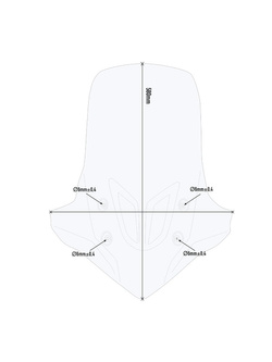 Specific Givi screen for Honda CB 500 X (19-) transparent