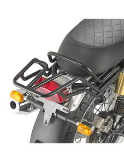 Specific Givi rear rack for Monolock® top-case for Royal Enfield Interceptor 650 (19-) / Continental GT 650 (20-) glossy black