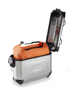 Kufer boczny GIVI Trekker Outback Evo 37 aluminiowy, srebrny [na lewą stronę; pojemność: 37 litrów]