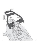 Rear rack Kappa for Monolock® top-case Suzuki Inazuma 250 [12-16]