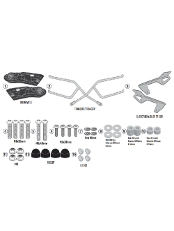 GIVI specific holder Remove-X for Benelli Leoncino 500/ Leoncino 500 Trail (17-21)