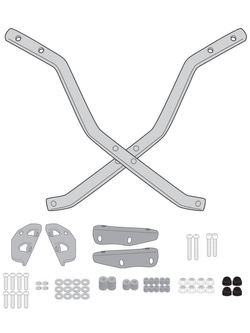Stelaż pod kufer centralny Monolock, Monokey GIVI Kawasaki Z 650 RS (22-) [bez płyty montażowej]