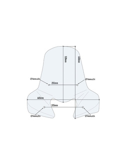 Szyba motocyklowa GIVI Honda Vision 50 (11-20)/ 110 (11-) przezroczysta [mocowanie w zestawie]