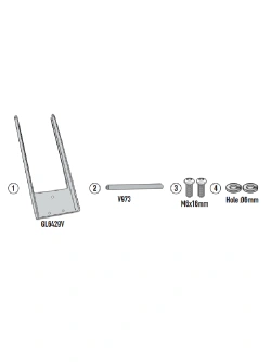 Fairing upper bracket Givi to be mounted behind the windshield to GPS-Smartphone holder for Honda XL 750 Transalp (23-)